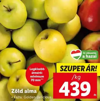 Lidl Zöld alma 1kg ajánlat