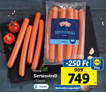 Lidl PIKOK Sertésvirsli 500g ajánlat