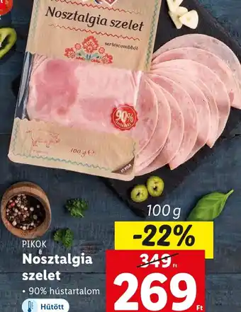Lidl PIKOK Nosztalgia szelet 100g ajánlat