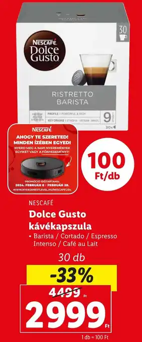 NESCAFE Dolce Gusto kávékapszula 30db