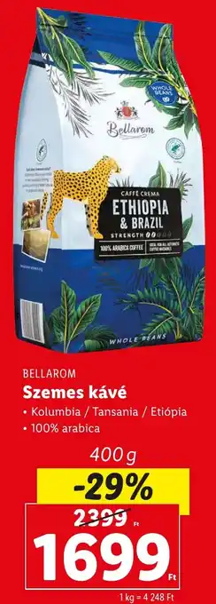 Lidl BELLAROM Szemes kávé 400g ajánlat