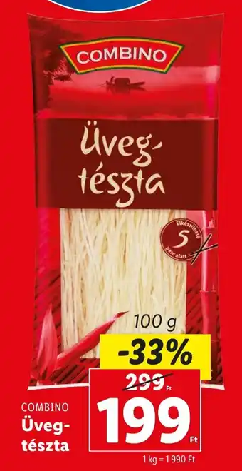 Lidl COMBINO Üvegtészta 100g ajánlat