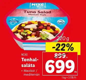 Lidl NIXE Tonhalsaláta 220g ajánlat