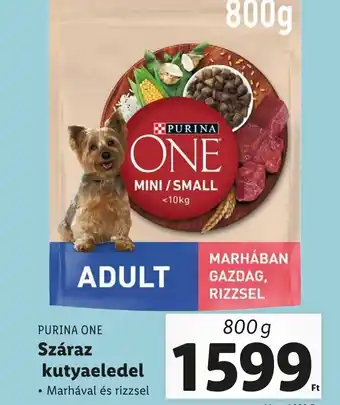 Lidl PURINA ONE Száraz kutyaeledel 800g ajánlat
