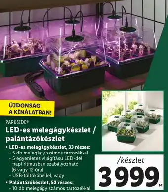 Lidl PARKSIDE LED melegágykészlet, palántázókészlet ajánlat