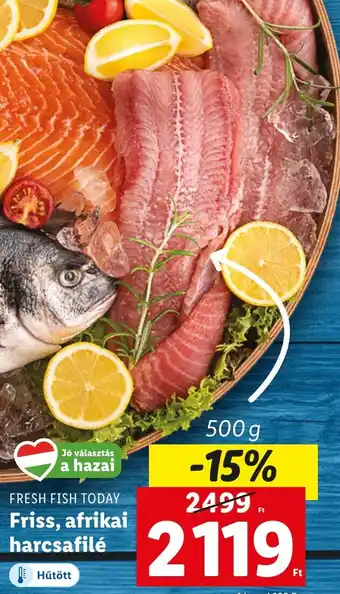 Lidl FRESH FISH TODAY Friss, afrikai harcsafilé 500g ajánlat