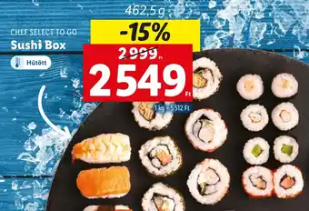 Lidl CHEF SELECT TO GO Sushi Box 462,5g ajánlat