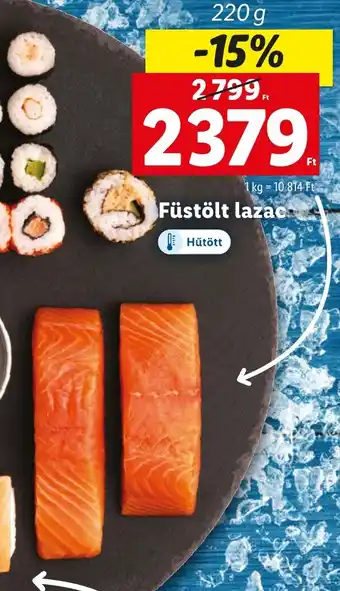 Lidl Füstölt lazac 220g ajánlat