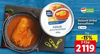 Lidl CHEF SELECT Halászlé afrikai harcsafilével 1kg ajánlat