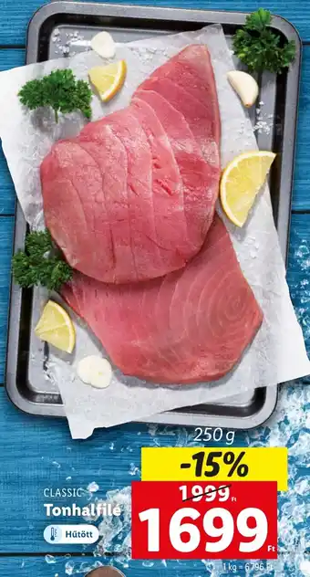 Lidl CLASSIC Tonhalfilé 250g ajánlat