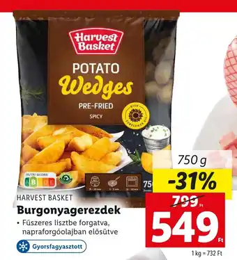 Lidl HARVEST BASKET Burgonyagerezdek 750g ajánlat