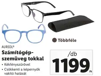 Lidl AURIOL Számítógépszemüveg tokkal 1db ajánlat