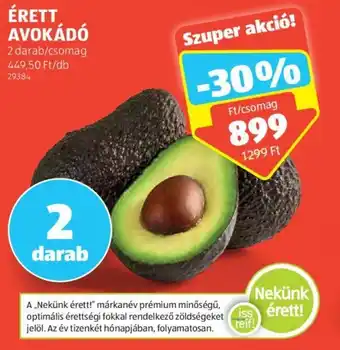 ALDI ÉRETT AVOKÁDÓ 2db ajánlat