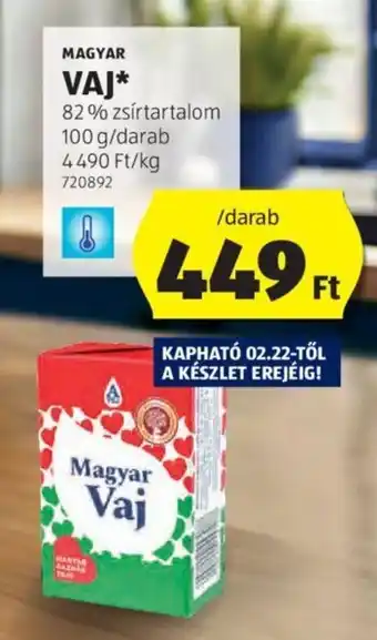 MAGYAR VAJ 82% zsírtartalom 100g
