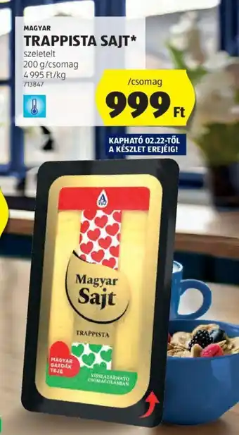 ALDI MAGYAR TRAPPISTA SAJT 200g ajánlat