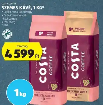 ALDI COSTA COFFEE SZEMES KÁVÉ 1kg ajánlat