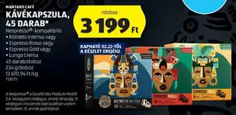 MANTARO CAFÉ KÁVÉKAPSZULA 45db