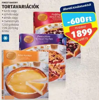 ALDI FINEST BAKERY TORTAVARIÁCIÓK 1250g ajánlat