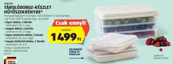 ALDI CROFTON TÁROLÓDOBOZ KÉSZLET HŰTŐSZEKRÉNYBE ajánlat