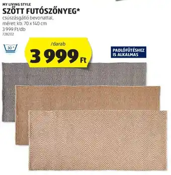 ALDI MY LIVING STYLE SZŐTT FUTÓSZŐNYEG 70x140cm ajánlat