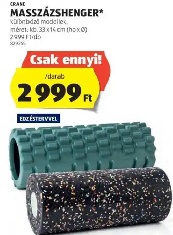ALDI CRANE MASSZÁZSHENGER 33x14cm ajánlat