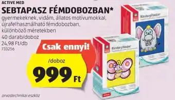 ACTIVE MED SEBTAPASZ FÉMDOBOZBAN 40db