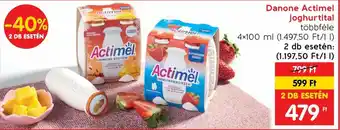 Spar Danone Actimel joghurtital 4x100ml ajánlat
