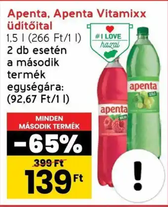 Spar Apenta, Apenta Vitamixx üdítőital 1,5l ajánlat
