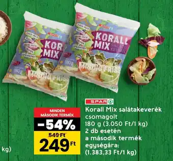Spar SPAR Korall Mix salátakeverék 180g ajánlat
