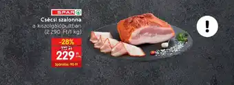 Spar SPAR Csécsi szalonna 10dkg ajánlat