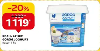 Auchan REALNATURE GÖRÖG JOGHURT 1 kg ajánlat