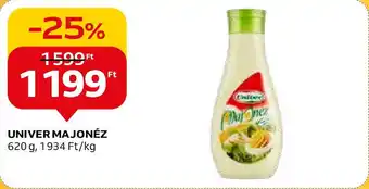 Auchan UNIVER MAJONÉZ 620 g ajánlat