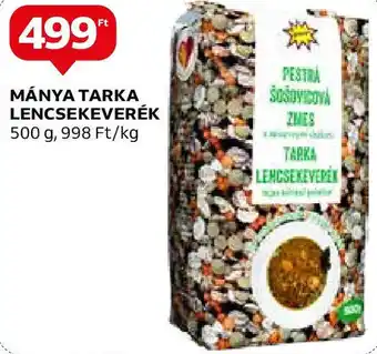 Auchan MÁNYA TARKA LENCSEKEVERÉK 500g ajánlat
