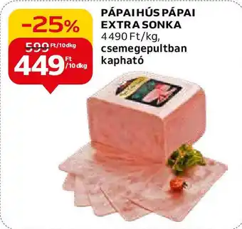 Auchan PÁPAI HÚS PÁPAI EXTRA SONKA 10dkg ajánlat
