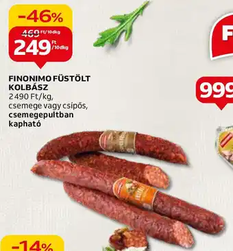 Auchan FINONIMO FÜSTÖLT KOLBÁSZ 10dkg ajánlat