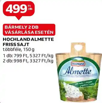 Auchan HOCHLAND ALMETTE FRISS SAJT 150g ajánlat