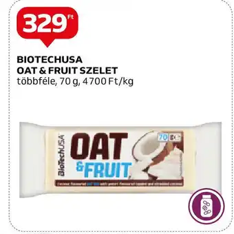 Auchan BIOTECHUSA OAT & FRUIT SZELET 70g ajánlat