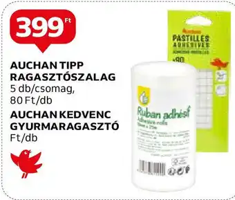 AUCHAN TIPP RAGASZTÓSZALAG 5db AUCHAN KEDVENC GYURMARAGASZTÓ