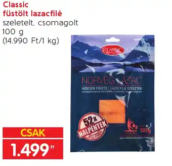 Spar Classic füstölt lazacfilé 100g ajánlat