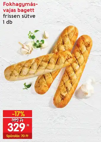 Spar Fokhagymás vajas bagett 1db ajánlat
