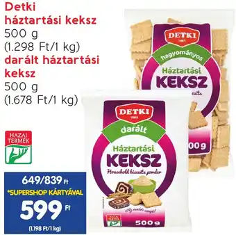 Detki háztartási keksz, darált háztartási keksz 500g