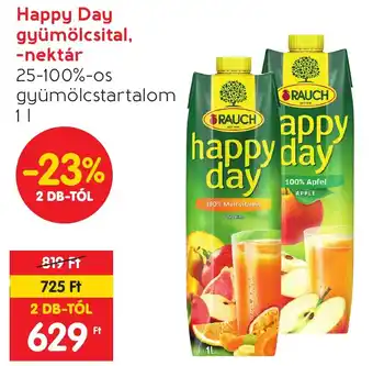 Spar Happy Day gyümölcsital, nektár 1l ajánlat