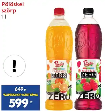 Spar Pölöskei szörp 1l ajánlat