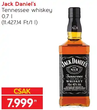 Spar Jack Daniel's 0,7l ajánlat