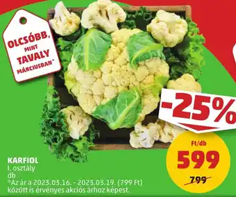 PENNY KARFIOL 1kg ajánlat