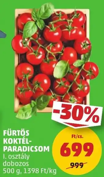 PENNY FÜRTÖS KOKTÉL PARADICSOM 500g ajánlat