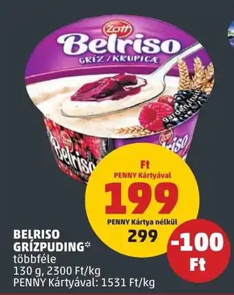 PENNY BELRISO GRÍZPUDING 130g ajánlat