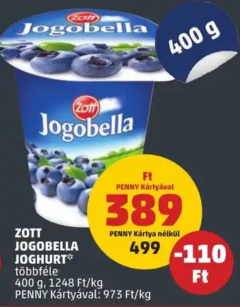 PENNY ZOTT JOGOBELLA JOGHURT 400g ajánlat