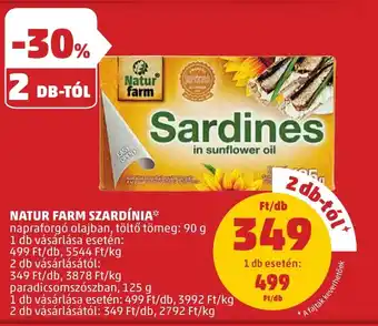 PENNY NATUR FARM SZARDÍNIA 90-125g ajánlat