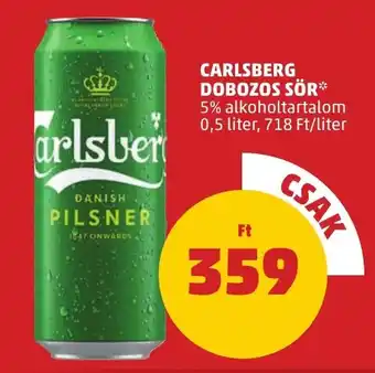 CARLSBERG DOBOZOS SÖR 5% 0,5l